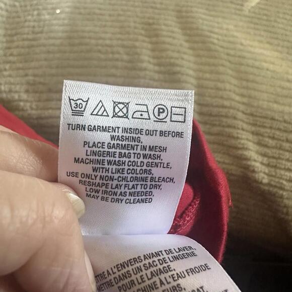 NWT Anthropologie  Dakota Women's Red Belted Waist Shirt Western Y2K Vibe Sz M - Picture 12 of 12